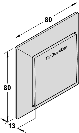 GEZE Unterbrechertaster AP (Aufputzmontage) weiß RAL 9016 - Detail 1