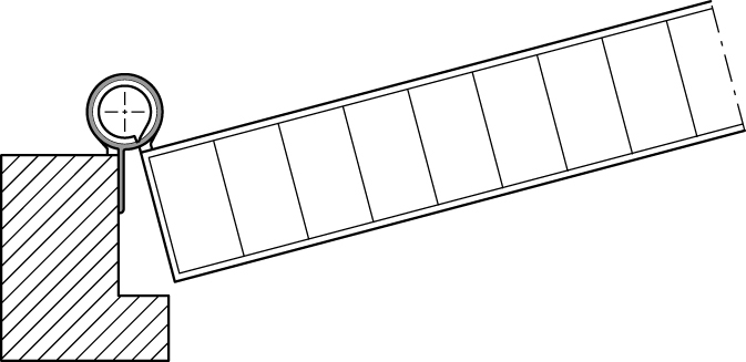 ATHMER Schutzprofil Bandseite 2-teilig BO Aluminium silberfarbig/Bandrolle Ø 22 mm - Detail 1