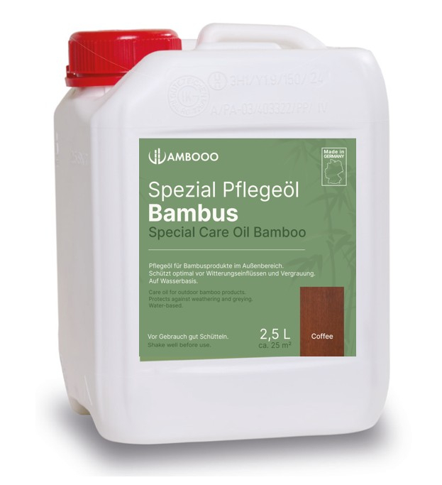 AMBOOO Bambus Pflegeöl Coffee 2,5 ltr. für Bambus und alle Holzarten - Detail 1