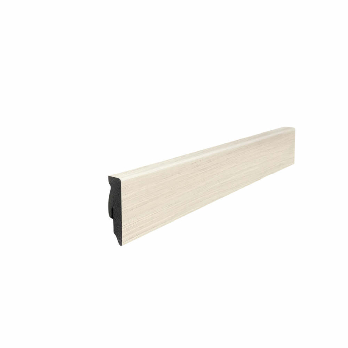 Stecksockelleiste 16x58mm Eiche Emilia weiß 2,2m 411185 - Detail 1