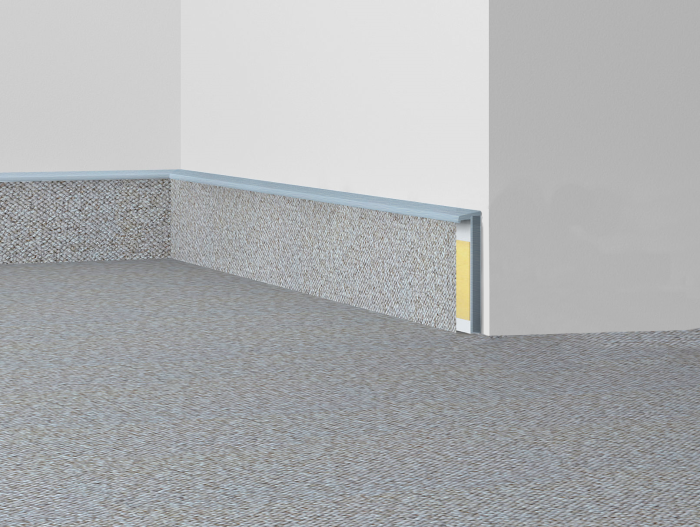 TS60 1202 / 1012 Lichtgrau Teppichkernsockelleiste # Döllken # - Detail 1