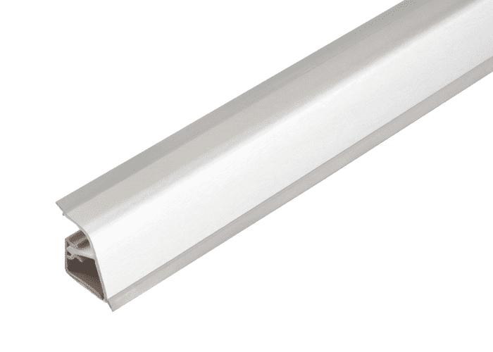 Wandanschlußleiste weiß inkl. Trägerleiste 4200mm, Profil 118 - Detail 1
