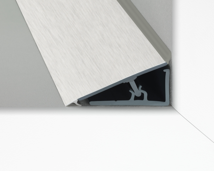 Edelstahl WAP 31x16mm 4200mm RAUWALON perfect-line - DL: grau-metall - Detail 1