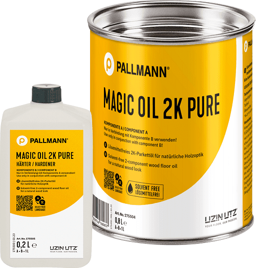 Magic Oil Pure 2K Pure, 0,8 + 0,2 Ltr lösemittelfreies 2-K Parkettöl #175506 - Detail 1