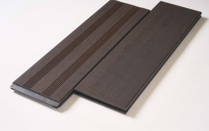 AMBOOO Terrassendiele Bambus 20x140mm glatt französisch, Granite Grey - Detail 1