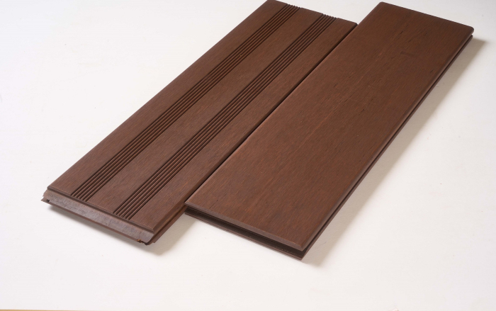 AMBOOO Terrassendiele Bambus 20x140mm glatt französisch, Ipe - Detail 1