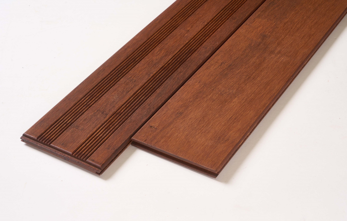 AMBOOO Terrassendiele Bambus 20x200mm glatt französisch, Coffee - Detail 1