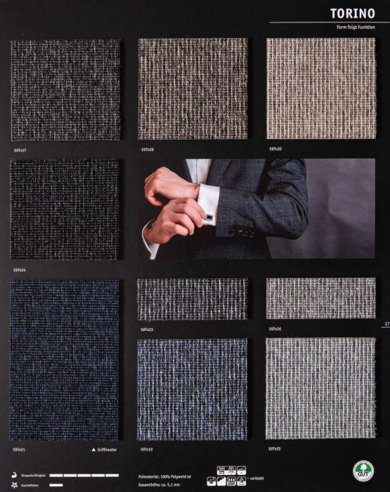 Textil-Belag Spektrum 2026 Torino TR 400 cm - Detail 1