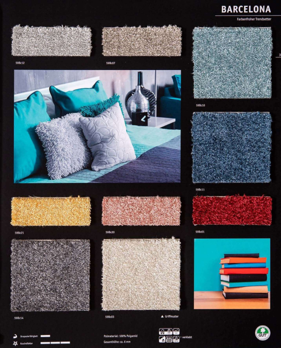 Textil-Belag Spektrum 2026 Barcelona CR 400+500cm Breite - Detail 1