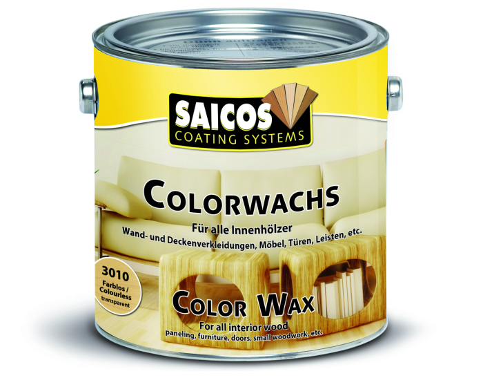 Saicos Colorwachs farblos 2,50L # 3010 1L = ca. 13m²/2 Anstr. - Detail 1