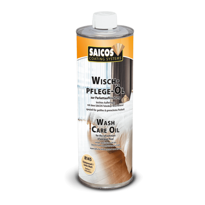 Saicos Wischpflege-Öl, farblos matt 1Ltr. Art.Nr. 8145M 404 -für geöltes/gewachstes Parkett - Detail 1