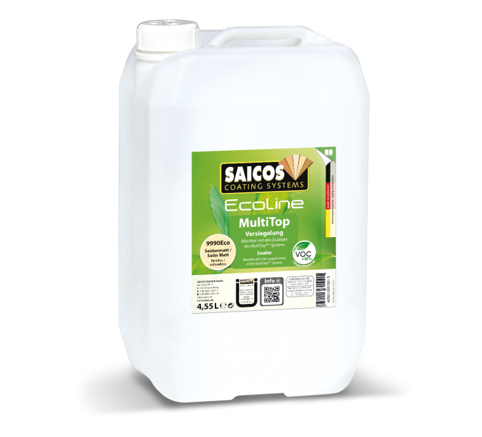Saicos Ecoline MultiTop Versiegelung 4,55 Ltr. Art.Nr. 9990Eco 618 - farblos, seidenmatt - Detail 1