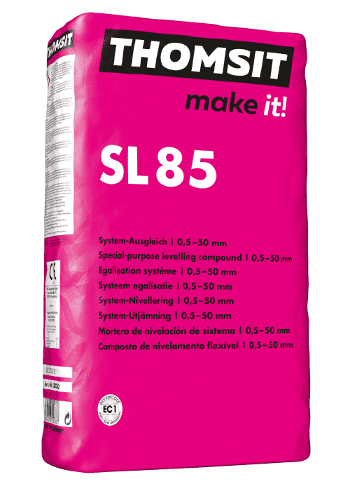 Thomsit SL85 System-Ausgleich zementär 25kg f. Schichtdicken 0,5-50mm - Detail 1