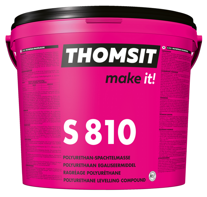 Thomsit S810 Polyurethan-Spachtelmasse A+B 10kg beinhaltet Komp. A+B - Detail 1