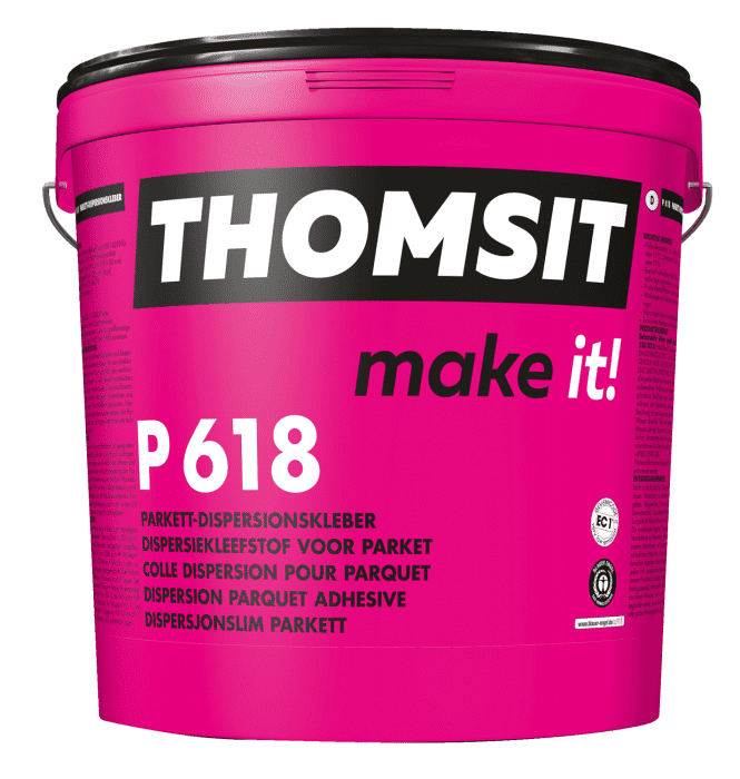 Thomsit P618 Parkett-Dispersionskleber 15kg f. kleinformatiges Massiv- u. Fertigparkett - Detail 1