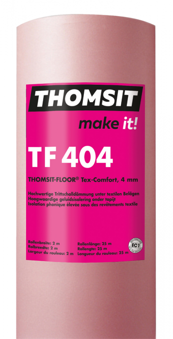 Thomsit TF404 Tex Comfort Unterlage 4mm 25x2,00m / 27dB  Dämmunterlage unter Tebo - Detail 1