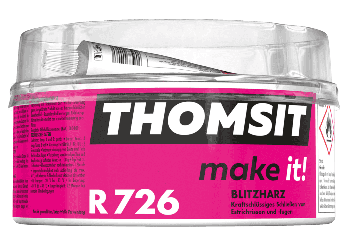 Thomsit R726 Blitzharz incl. Härter 1,02kg zum schellen Spachteln und Kleben - Detail 1