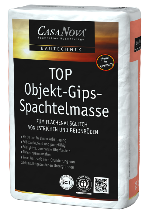 CasaNova TOP Objekt Gips-Spachtelmasse 25kg selbstverlaufend, porenarme Oberfläche - Detail 1