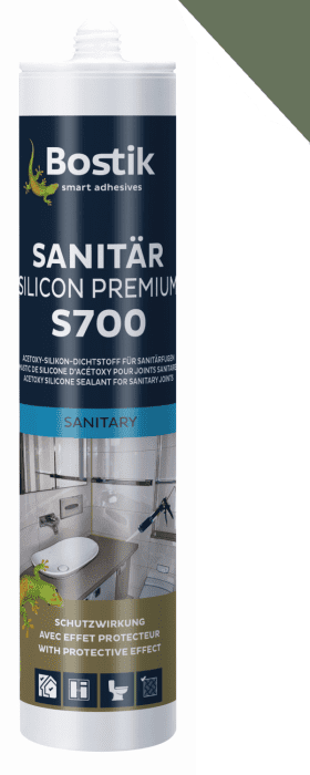 Bostik S700 Sanitär Silicon Premium mittelgrau #30617027 VE = 12 Stk - Detail 1