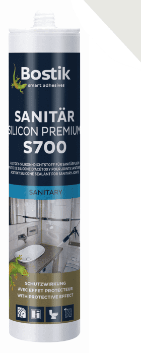 Bostik S700 Sanitär Silicon Premium silbergrau #30617029  VE = 12 Stk - Detail 1