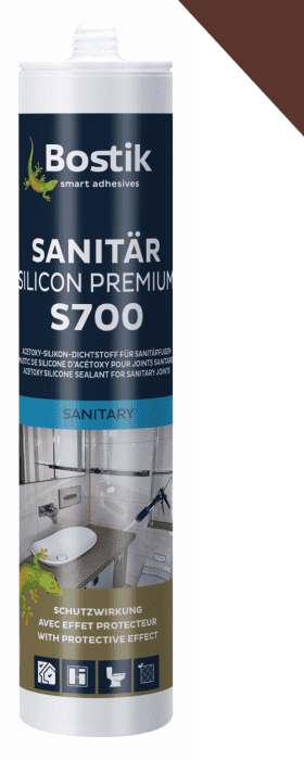Bostik S700 Sanitär Silicon Premium braun #30617039  VE = 12 Stk - Detail 1
