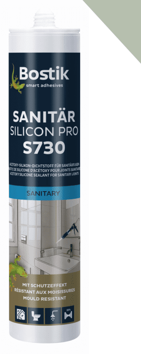 Bostik S730 Sanitär Silicon Pro platingrau #30617089  VE = 12 Stk - Detail 1