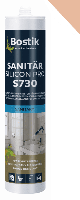 Bostik S730 Sanitär Silicon Pro caramel #30617098  VE = 12 Stk - Detail 1