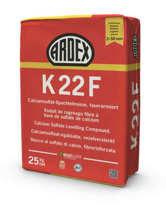 ARDEX K22F Calciumsulfat-Spachtelmasse faserarmiert 25kg (G 1,5-30) - Detail 1