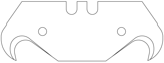 Hakenklingen klein MSG/Fries 10 Klingen/ Dispenser VE = 10 Klingen #110.064-3533 - Detail 1