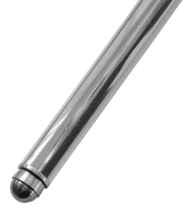 Küberit Treppenläuferstangen massiv 11mm Typ 733, 100cm Messing glanz vernickelt # 04811025 - Detail 1