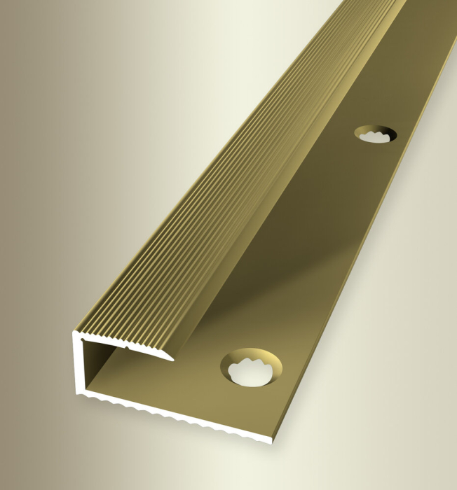 Küberit Abschluss-/Einfassprofil Laminat 8,5mm Typ 210 Alu-gold 270cm # 2 17 10 05 5 - Detail 1