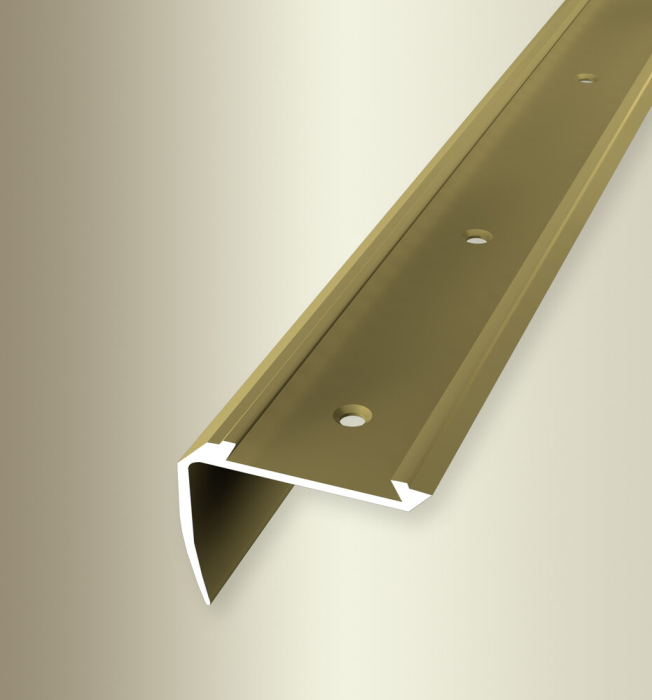 Küberit Treppenkantenprofil 42x28mm gold 500cm # 1 23 02 05 7 # 702 - Detail 1