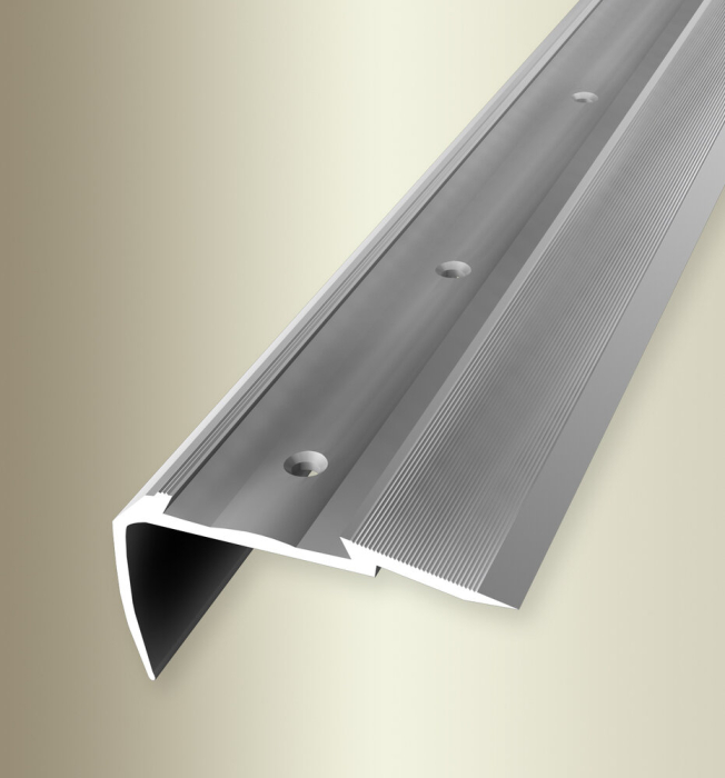 Küberit Treppenprofil gebohrt 60x28mm Typ 706 A Alu-silber 500cm # 3 21 06 04 7 - Detail 1