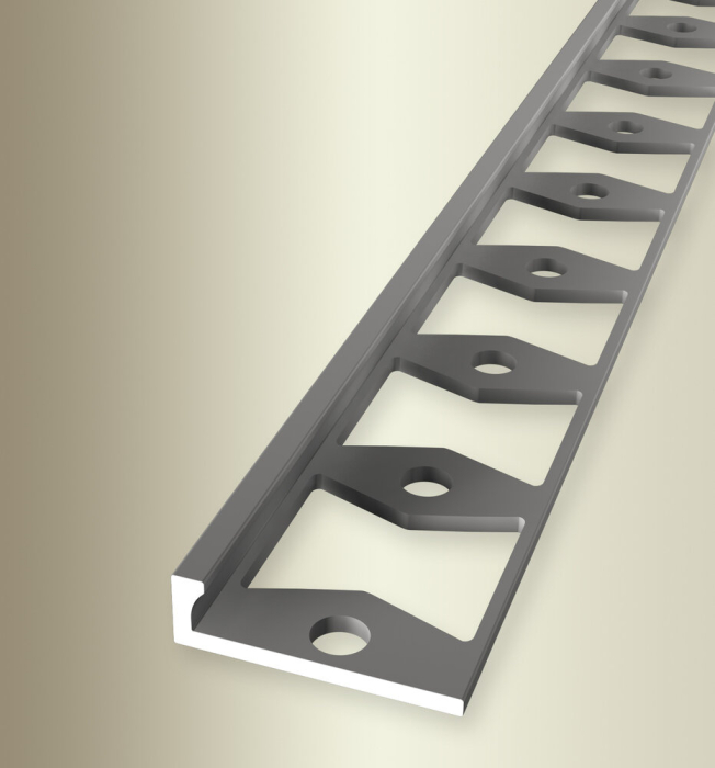 Küberit Fliesen-Abschlussprofil h=4,5mm/6mm Typ 302 G edelstahl 250cm # 21902184 - Detail 1