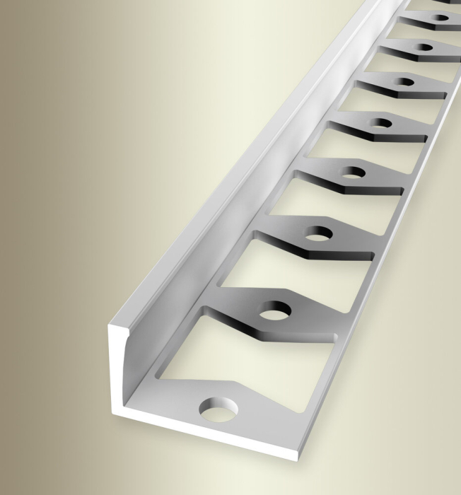 Küberit Fliesen-Abschlussprofil h=22mm/23,5mm Typ 309 G Alu-Natur 250cm # 21909104 - Detail 1