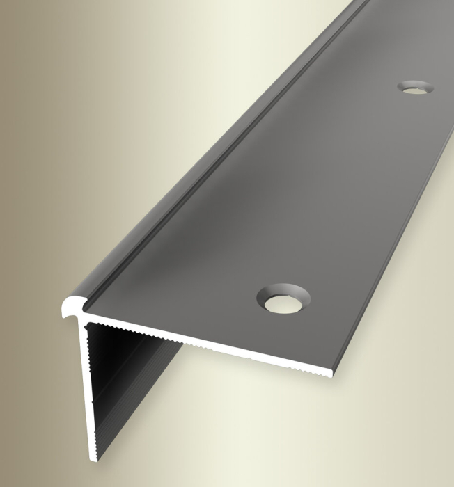 Küberit Treppenprofil gebohrt 39x29x3mm Typ 871 Alu-edelstahl 250cm # 32371024 - Detail 1
