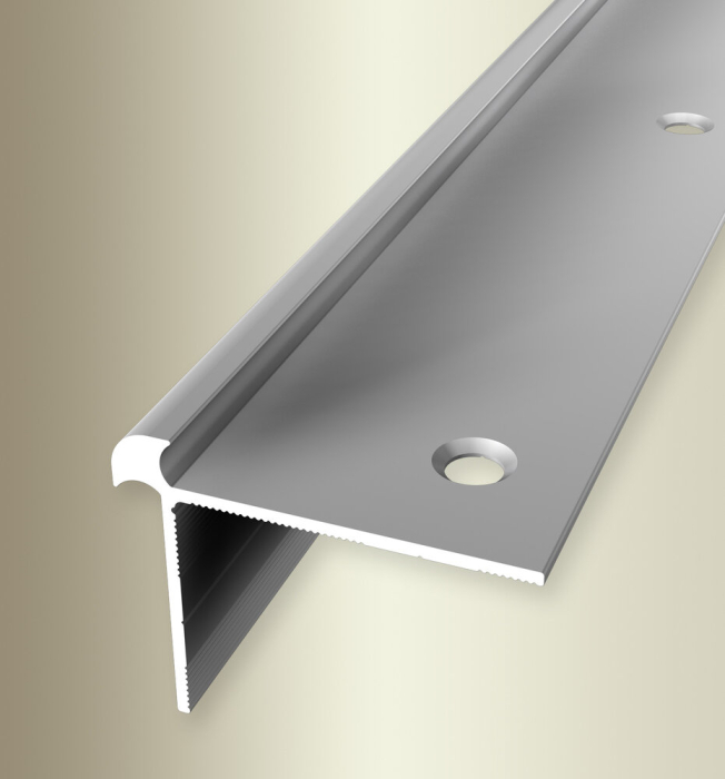 Küberit Treppenprofil gebohrt 42x32x5mm Typ 873 Alu-silber 250cm # 32373044 - Detail 1
