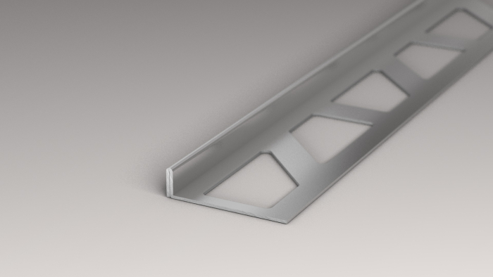 Prinz Winkelabschlussprofil Edelstahl gestanzt für 4-4,5mm Stärken 3m 7211501300 - Detail 1