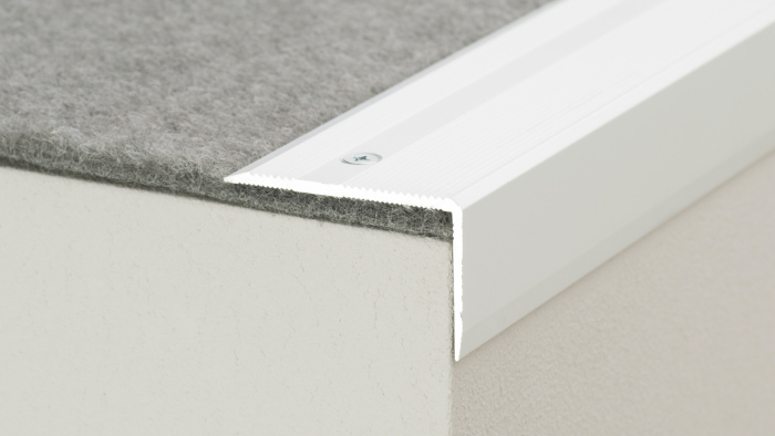 Prinz Treppenkantenprofil 40x25mm Aluminium gelocht inkl. Schrauben Dübel silber 2,5m - Detail 1