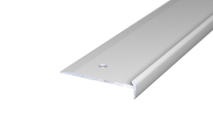 Prinz Treppenkantenprofil f. Designb. 45x10mm Alu. silber gelocht für Beläge 2,5m - Detail 1