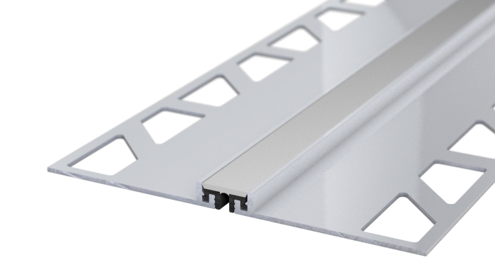 Prinz Dehnfugensystem 94x4,8mm Aluminium vorgef. für Belagstärken bis 4mm Alu / hellgrau 2,5m - Detail 1