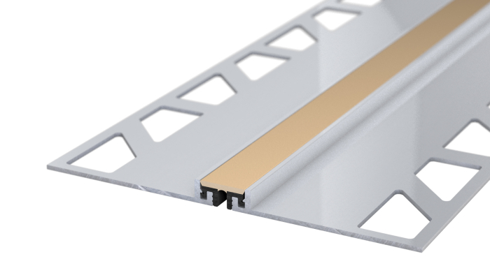 Prinz Dehnfugensystem 94x4,8mm Aluminium vorgefertigt f. Belagst. bis 4mm Alu/beige 3,0m - Detail 1