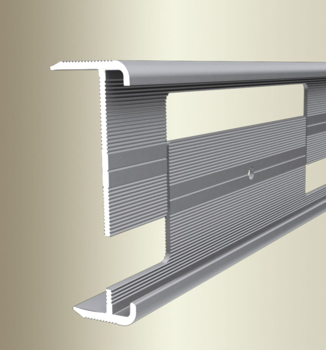 Küberit Treppenkantenprofil Alu. elox. 32,5x17mm Typ 844WS  3m silber 3238446048 - Detail 1