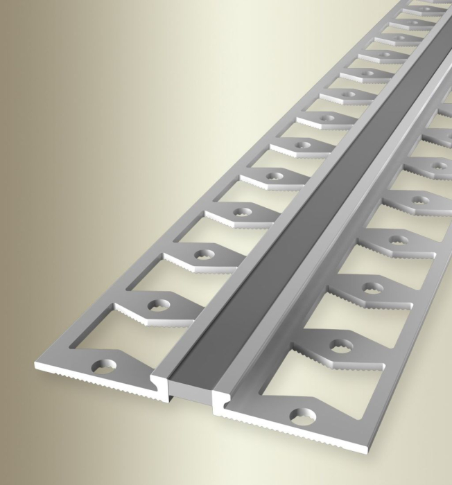 Küberit Dehnungsfugenprofil 4x48mm Typ 300 S10 Alu-silber/grau #2193000344 - Detail 1