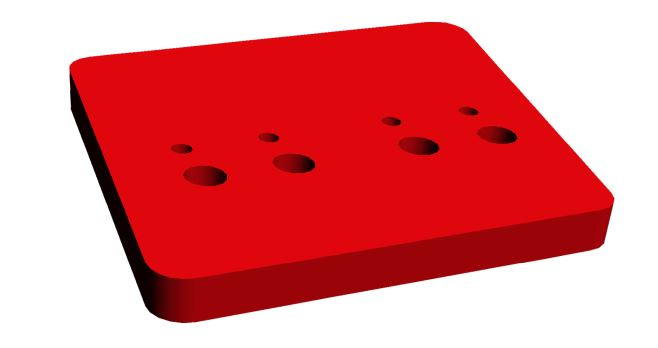 Zusatzgewicht RO-5 seitlich rot passend Roll-Stripper #Roll - Detail 1