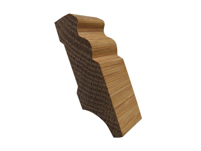 Fußleiste 18x58 Eiche Lack Berl.Profil - 2,44m 2,44 m; # B21 Leistenkoffer #08B02031N - Detail 1
