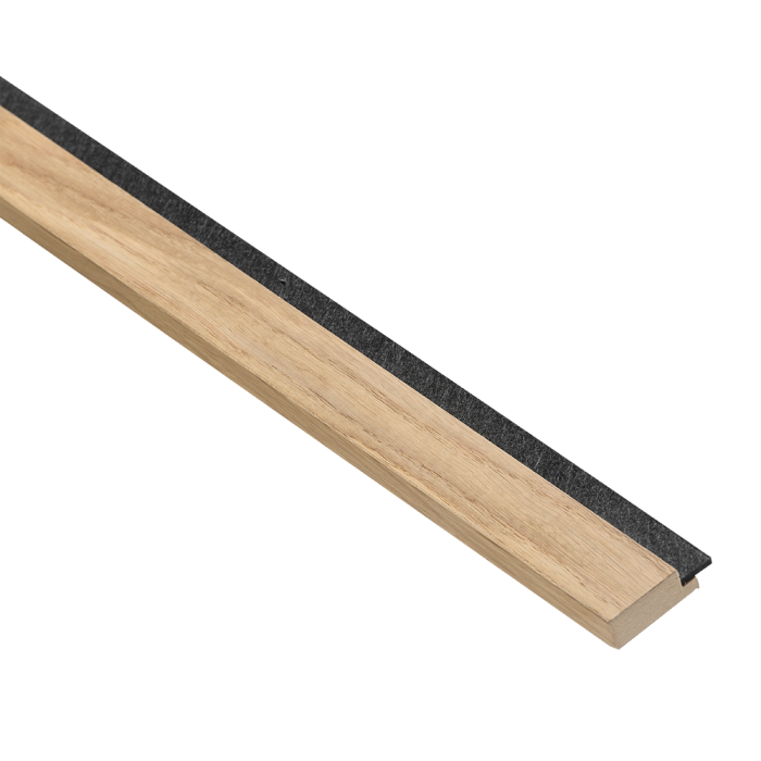 I-Wood Abschlussleiste Eiche klar geölt 2780x42x16mm Filz: schwarz - Detail 1