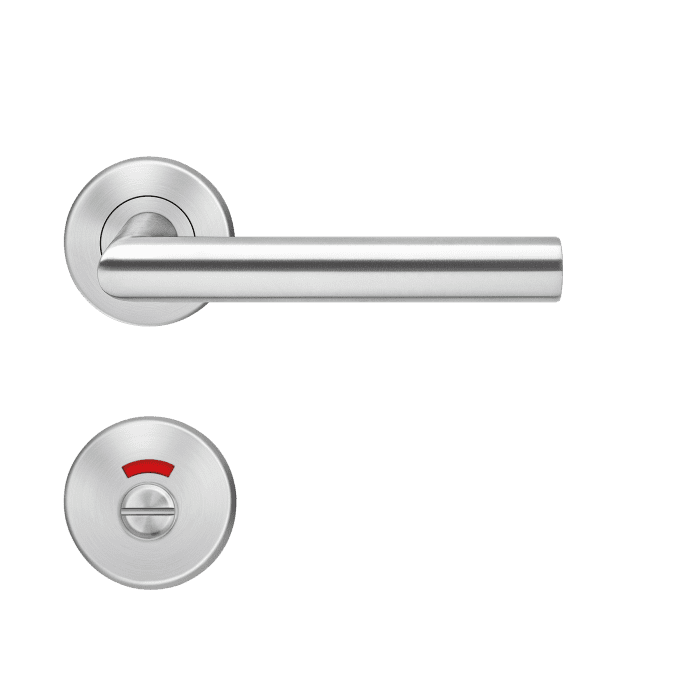 KARCHER Rosettengarnitur E300E (L-Form) BAD 71 Edelst. m.,rot/weiß,8/8 mm,TD 38-43mm,Klipprosette - Detail 1