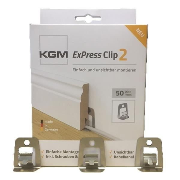 ExPress Clip 2, mit Schrauben+Dübel #2202563 Befestigungsclips, Paket mit 50 Stück für 20-25m - Detail 1