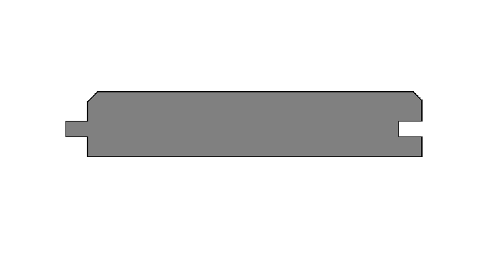 22,5x121mm Fasebrett nord. Fichte, roh, unbeh. trocken, u/s hobelfallend - Detail 1